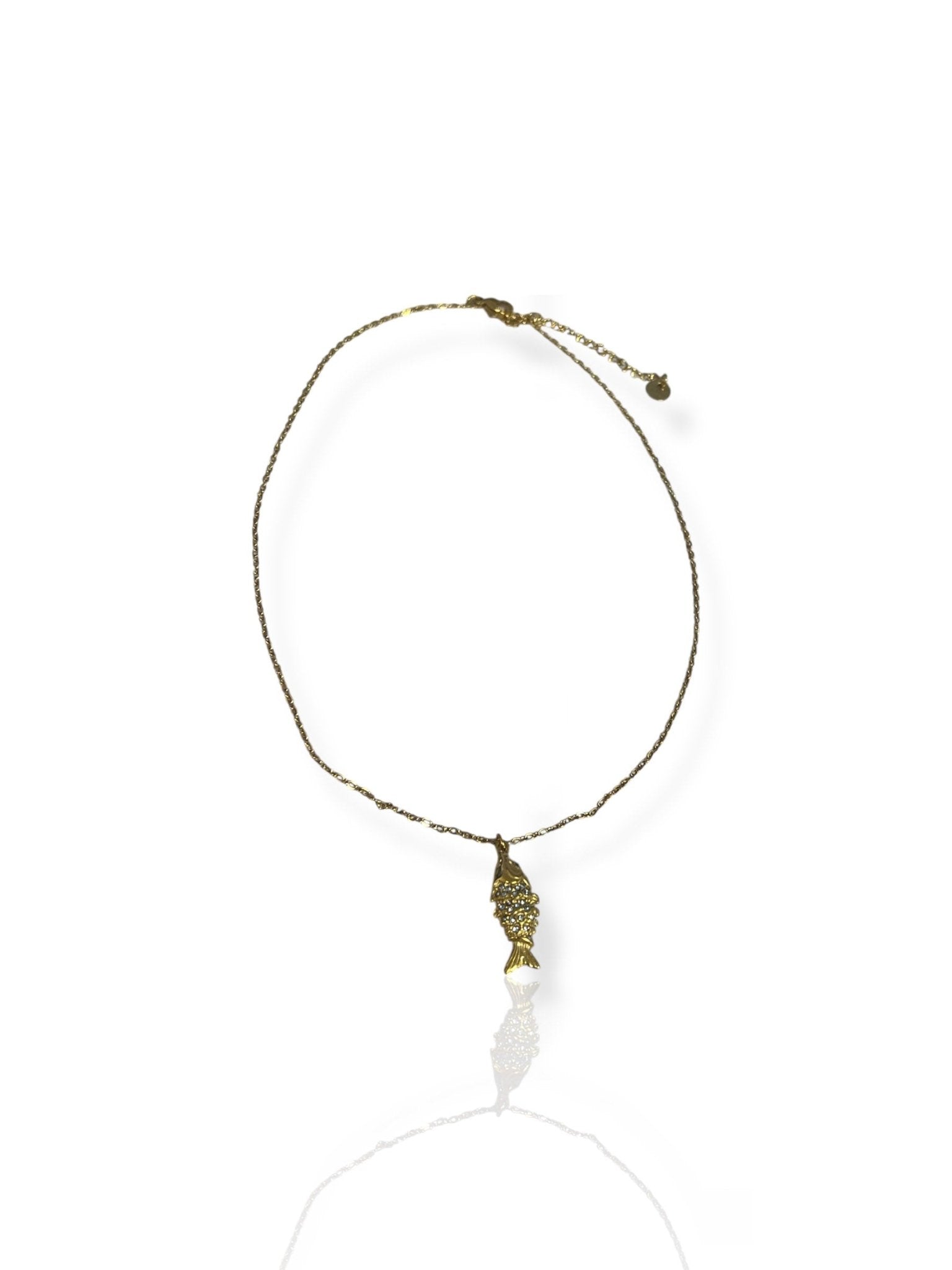 Colgante pez brillos dorado - Sorellas The Brand Barcelona S.L