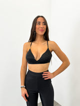 Top lurex conjunto negro