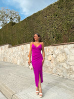 Vestido midi tirantes amarena