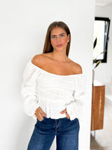 Blusa palabra nido blanco