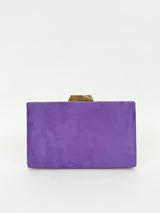 Clutch trenzado lila