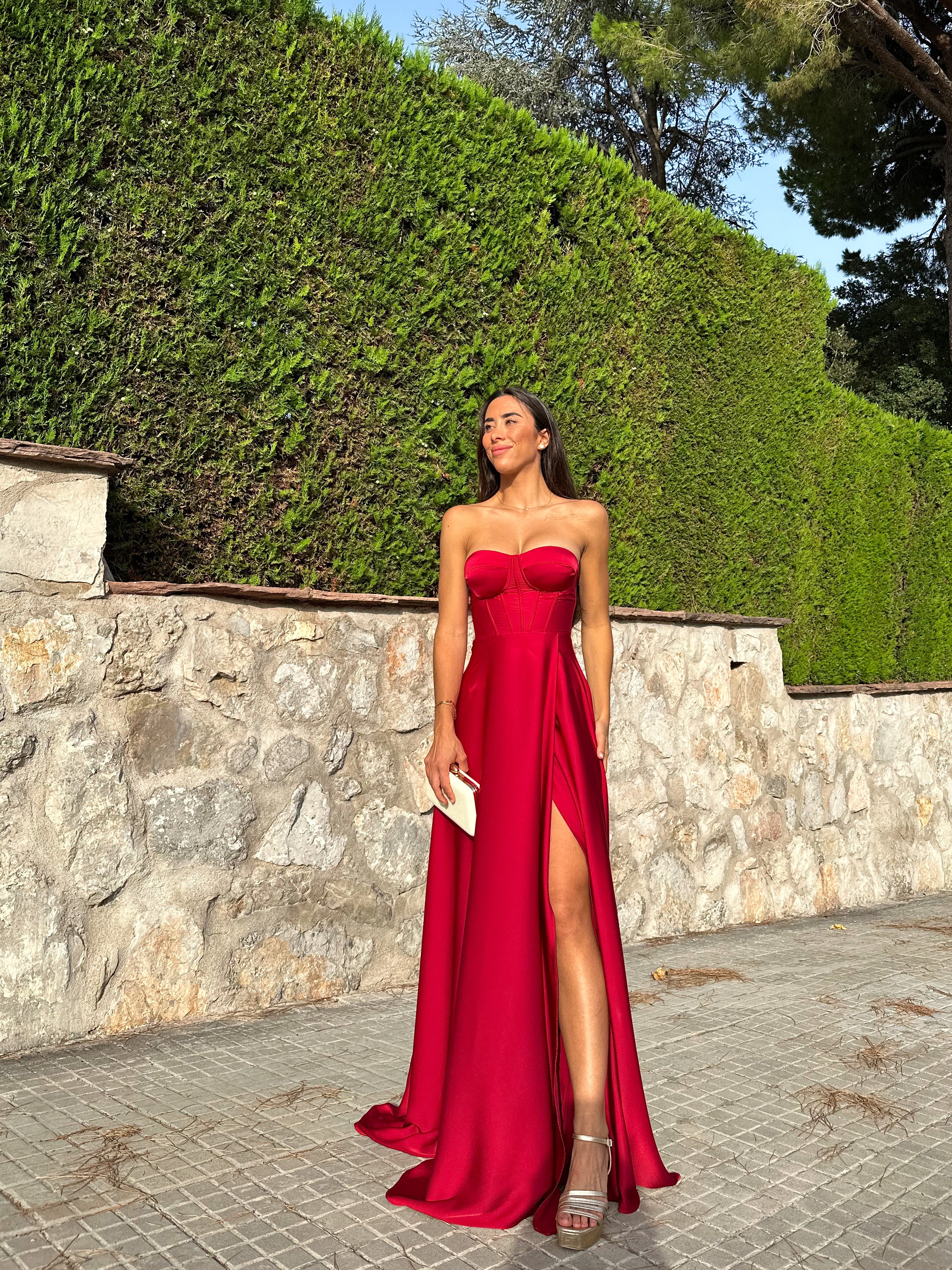 Combinar Vestido Vestidos De Fiesta Color Vino Tinto Vestido Vino