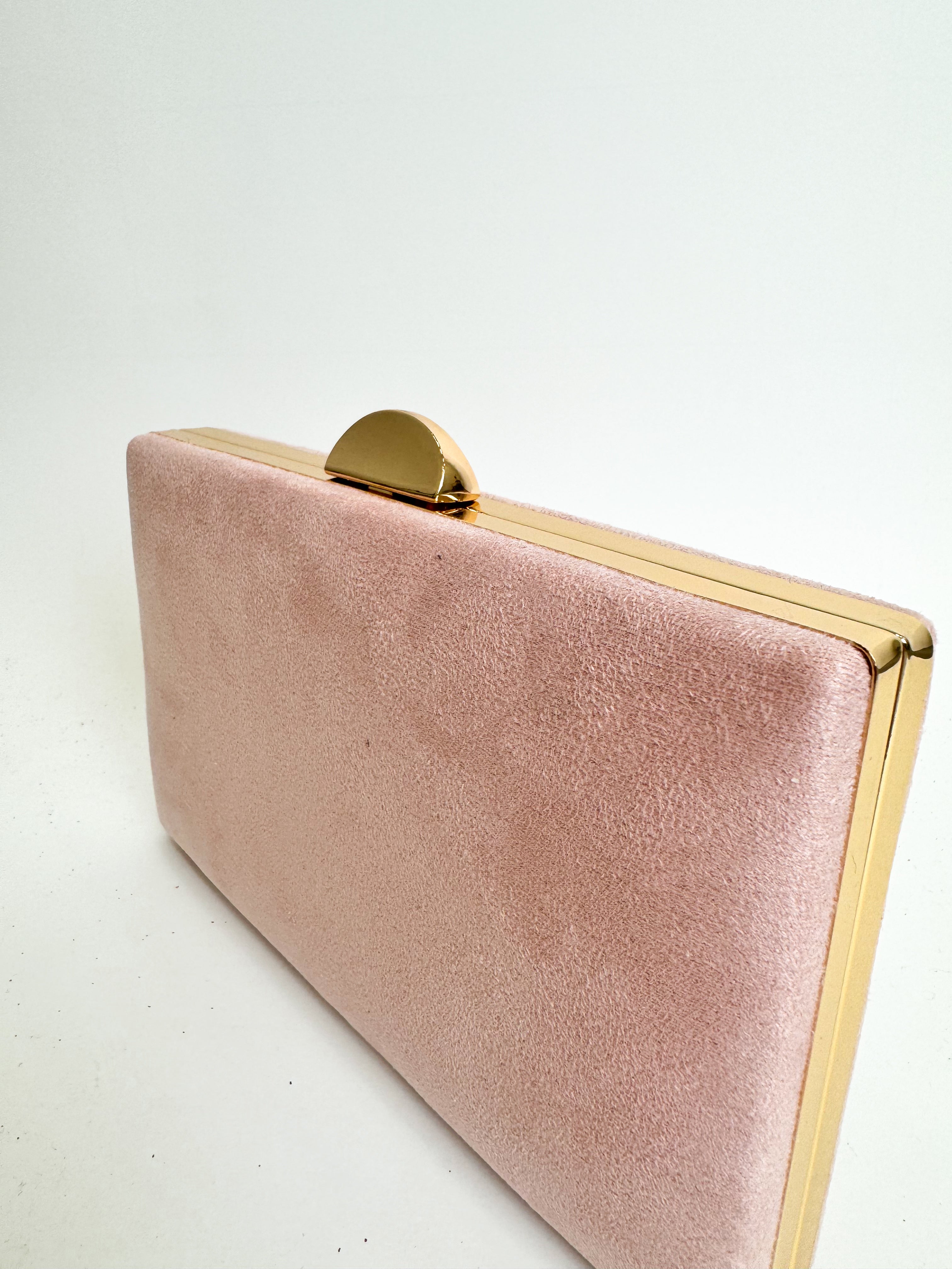 Clutch horizontal redondo rosa