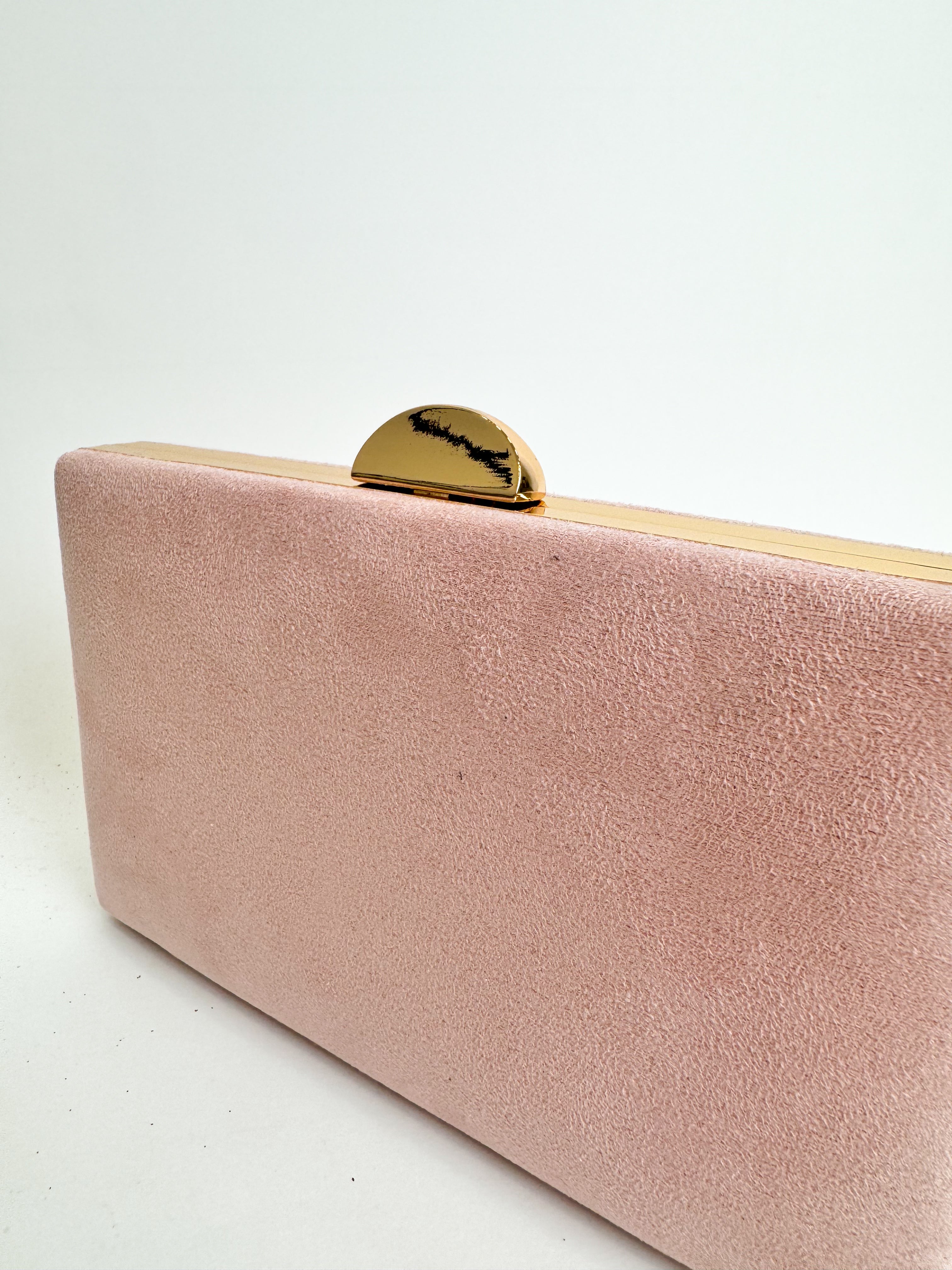 Clutch horizontal redondo rosa