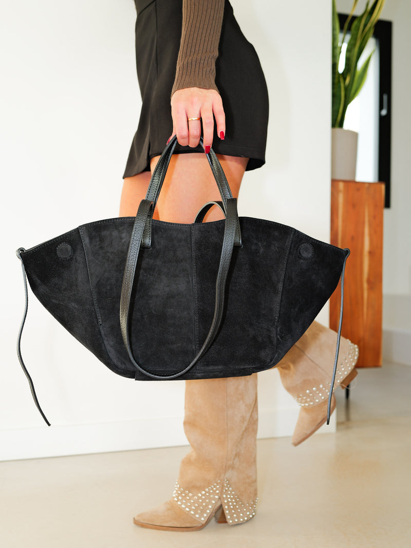 Bolso ante shopper negro