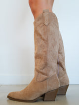 Bota cowboy ante beige