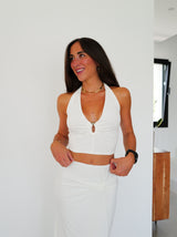 Conjunto largo anilla nudo blanco