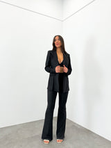 Blazer lurex conjunto negro