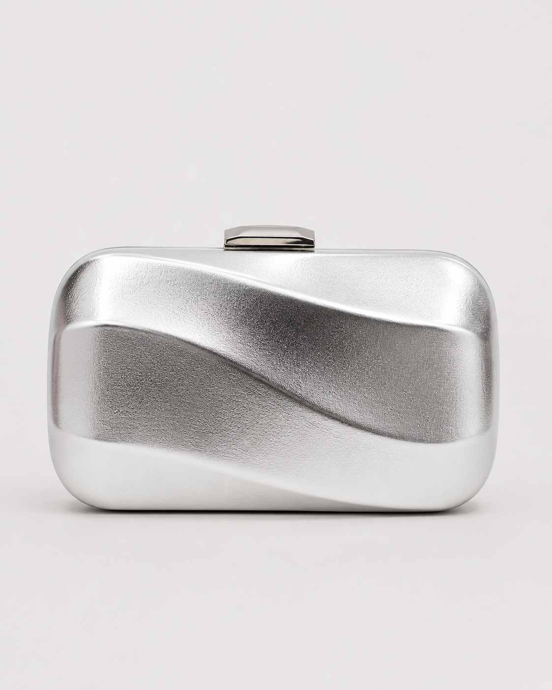 Clutch efecto ola plata