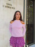 Jersey hombros brillo rosa