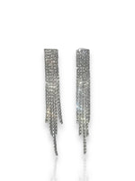 Pendientes cascada brillantes