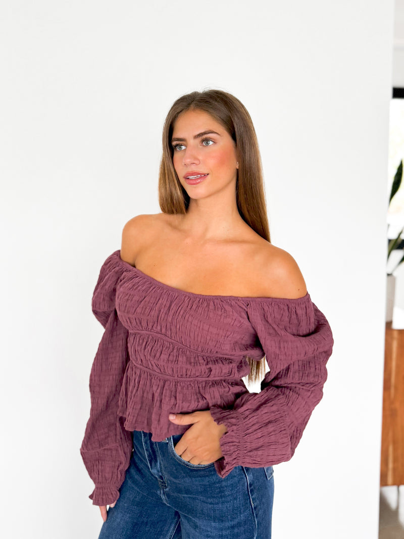 Blusa palabra nido amarena