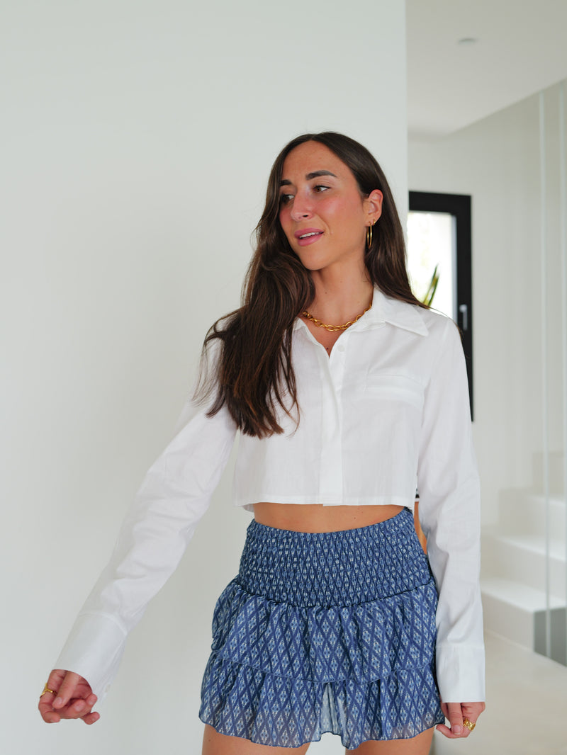 Camisa cropped blanca