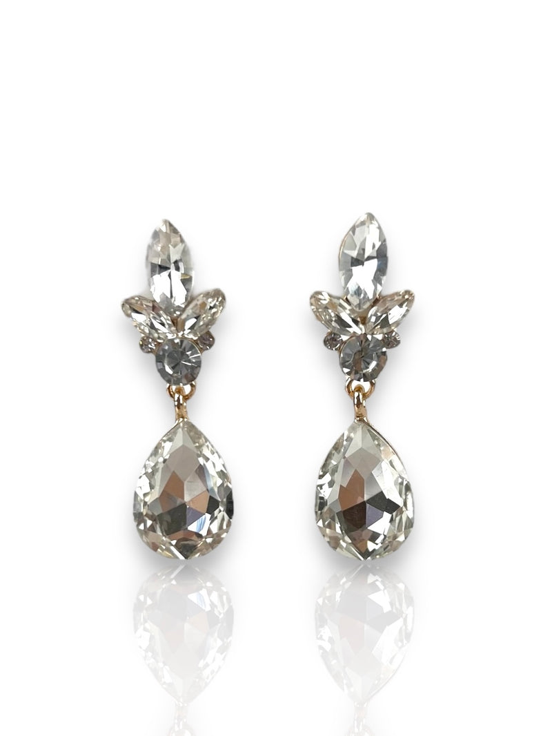 Pendientes gota brillantes