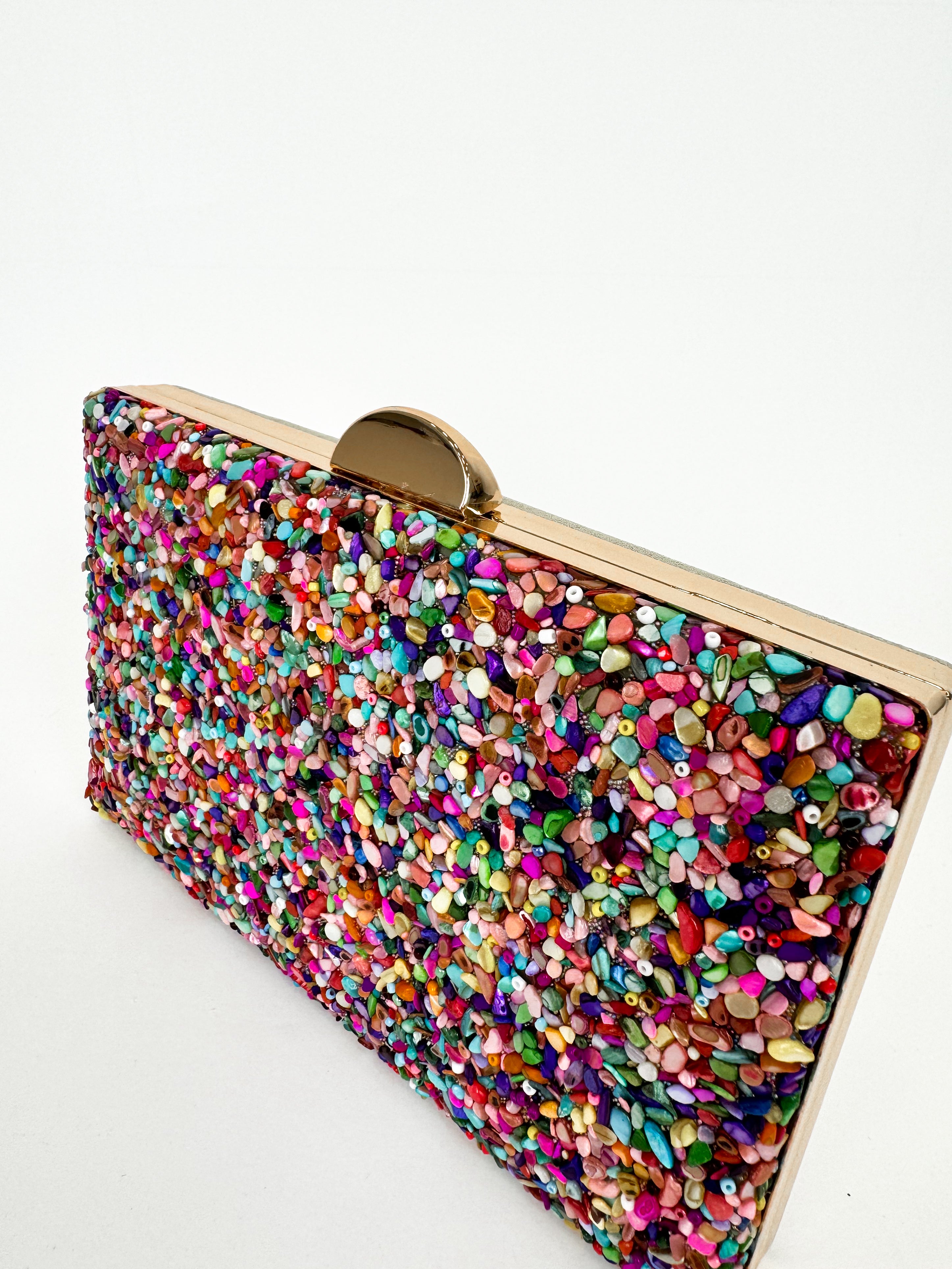 Clutch horizontal piedra colores