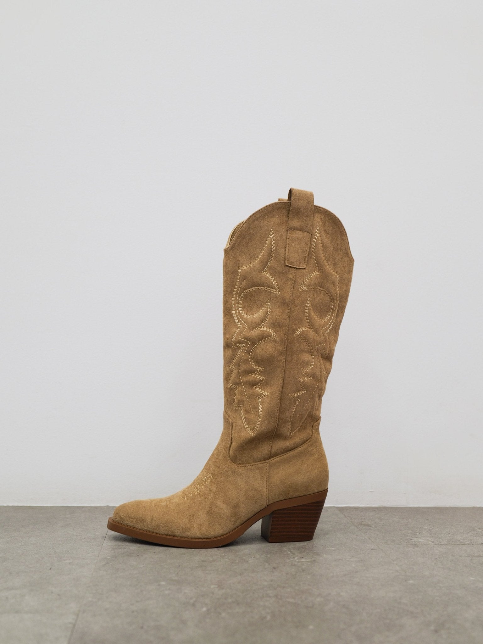 Bota punta cowboy beige - SORELLAS