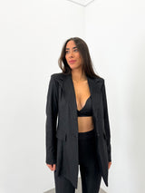 Blazer lurex conjunto negro