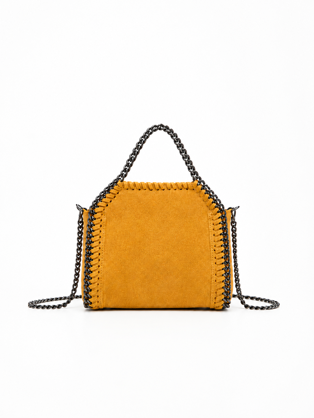 Bolso pocket bag ante amarillo