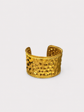 Brazalete efecto picado dorado