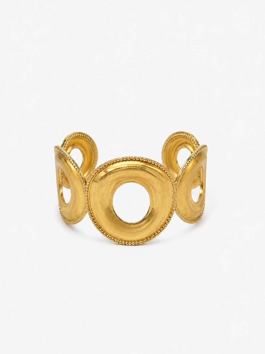 Bracciale con bordo smerlato dorato