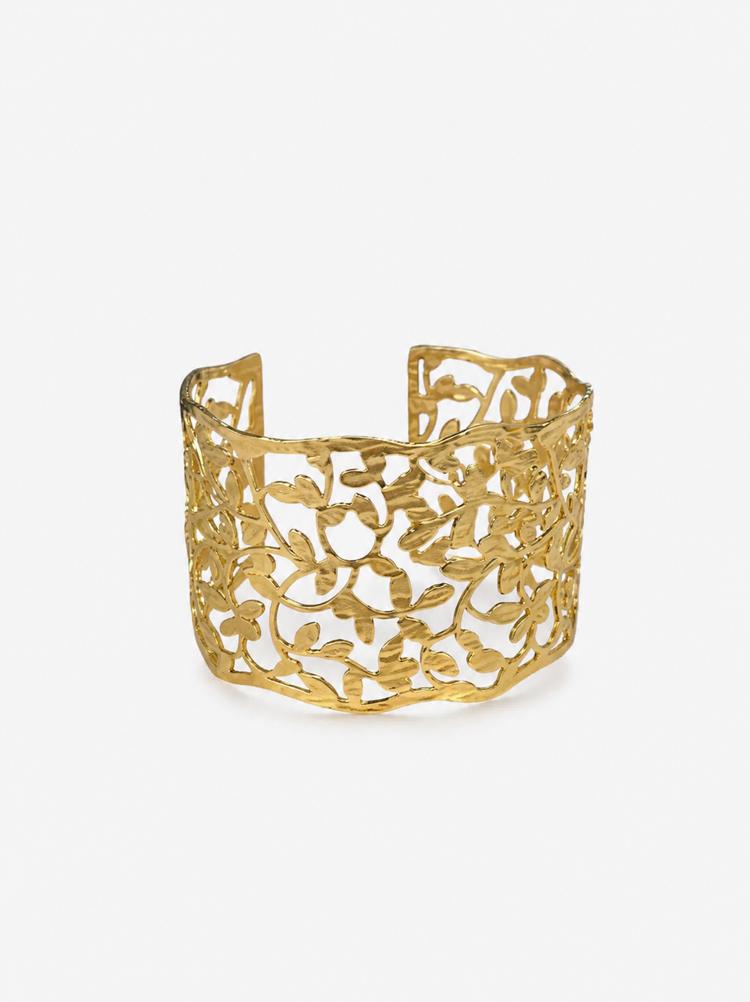 Bracelet feuilles doré