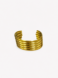 Bracelet cerceau asymétrique plaqué or
