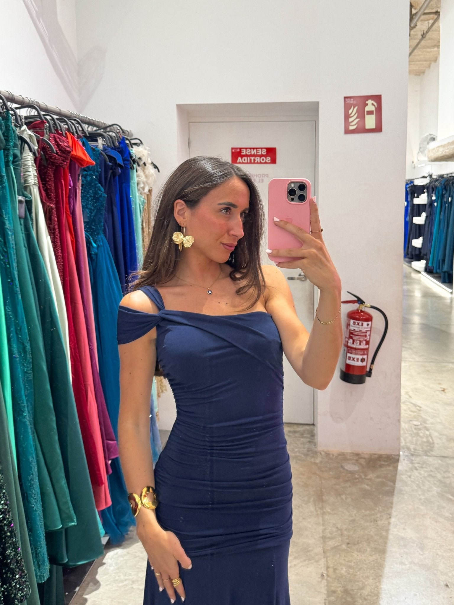 Vestido asim tirante nudo marino - SORELLAS