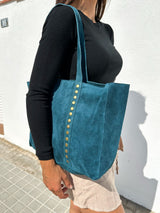 Bolso tachas maxi petroleo