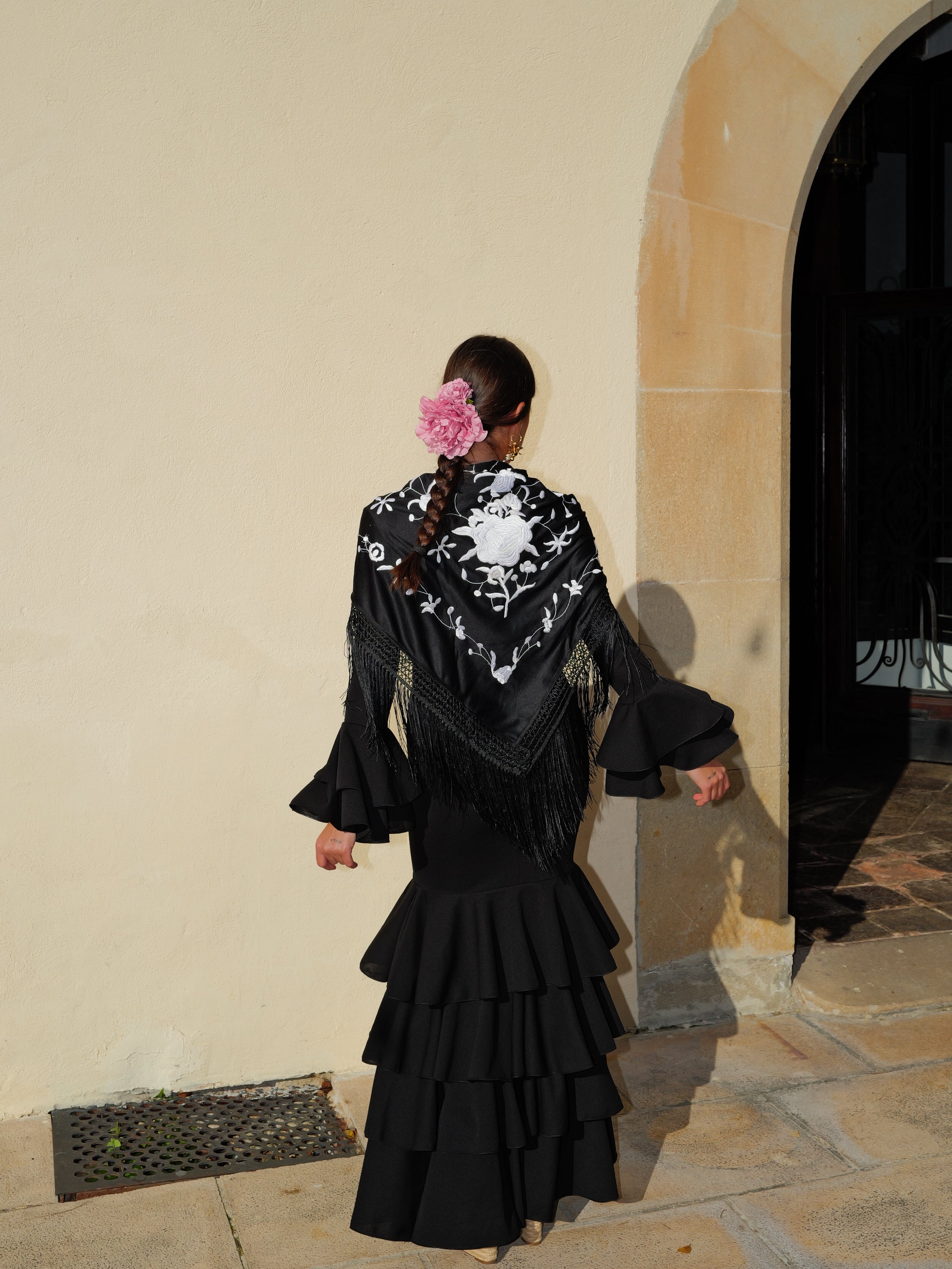 Traje flamenca volantes negro