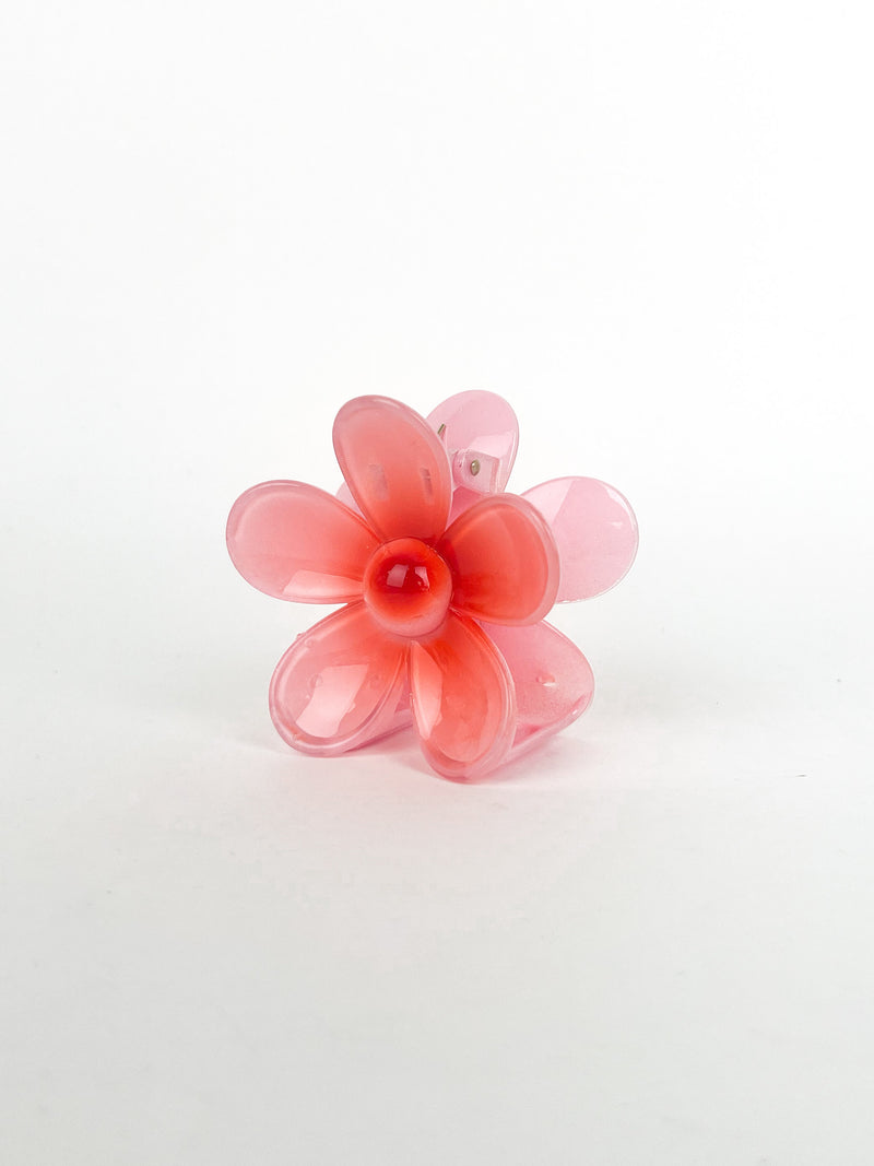 Pinza flor rosa nude