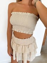 Conjunto nido palabra beige