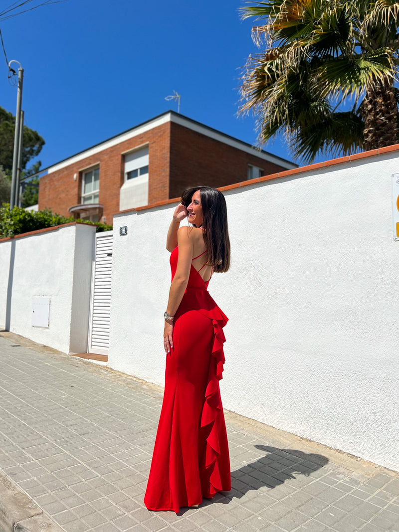 Vestido largo rojo – Sorellas Brand Barcelona