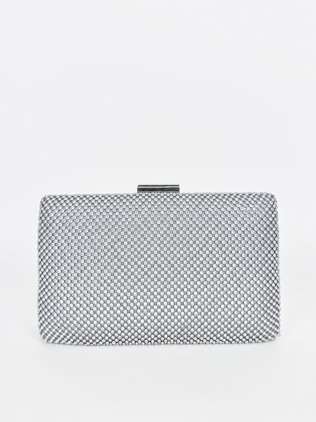 Pochette à effet pailleté argenté