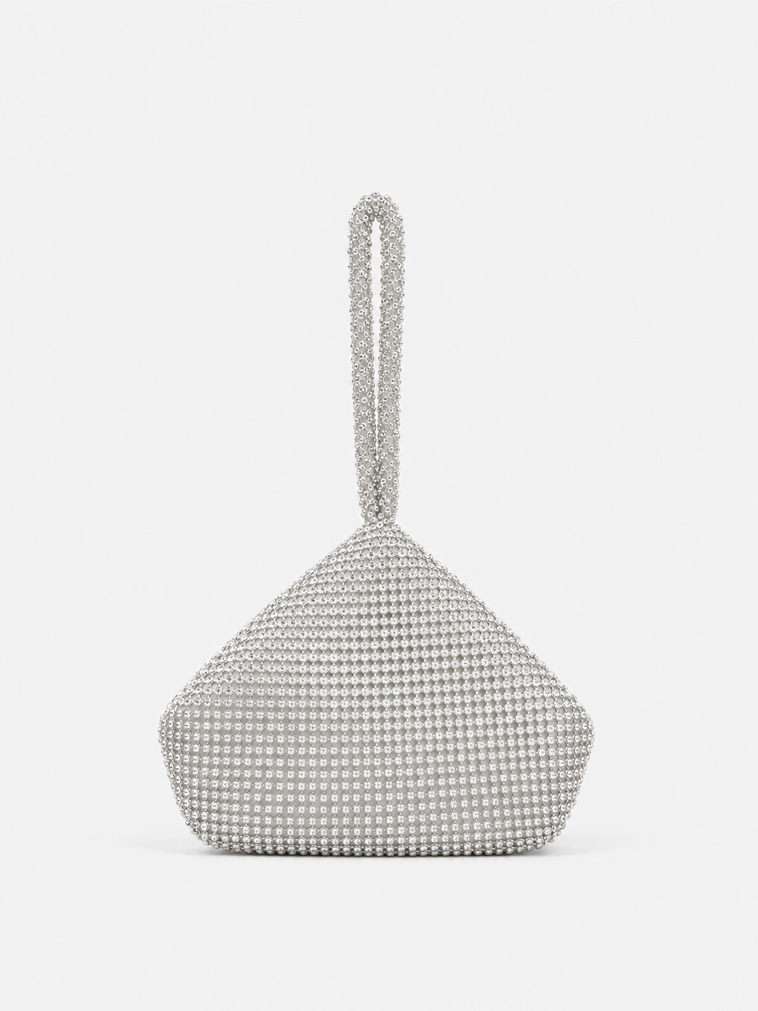 Pochette argentée pailletée