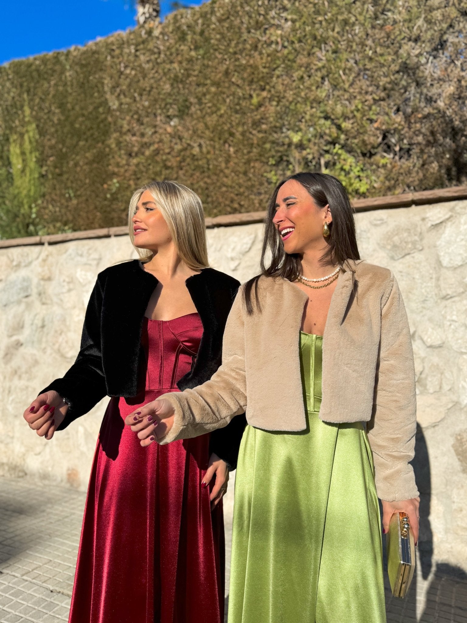 Giacca corta in pelliccia nera - Sorellas The Brand Barcelona S.L