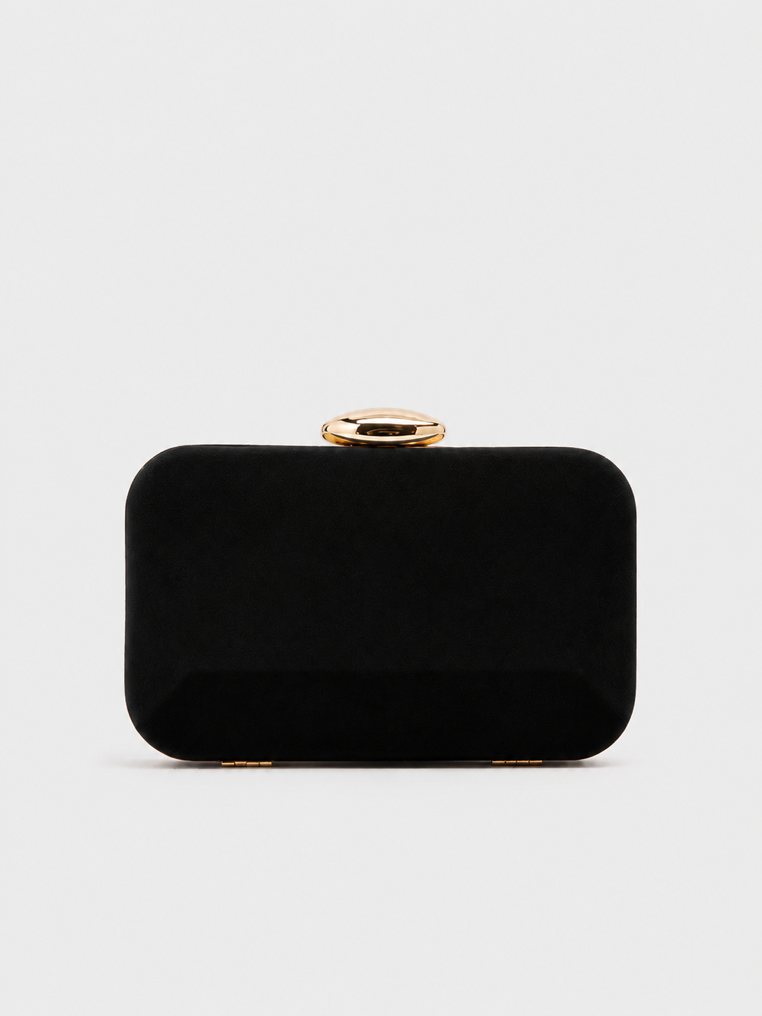 Pochette ovale horizontale noire