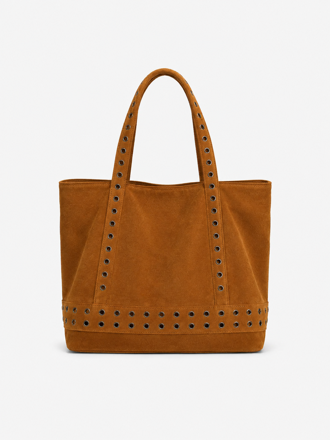 Sac maxi clouté camel