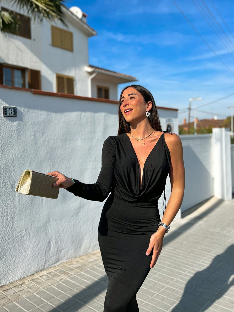Vestido largo ajustado negro – Sorellas The Brand Barcelona S.L