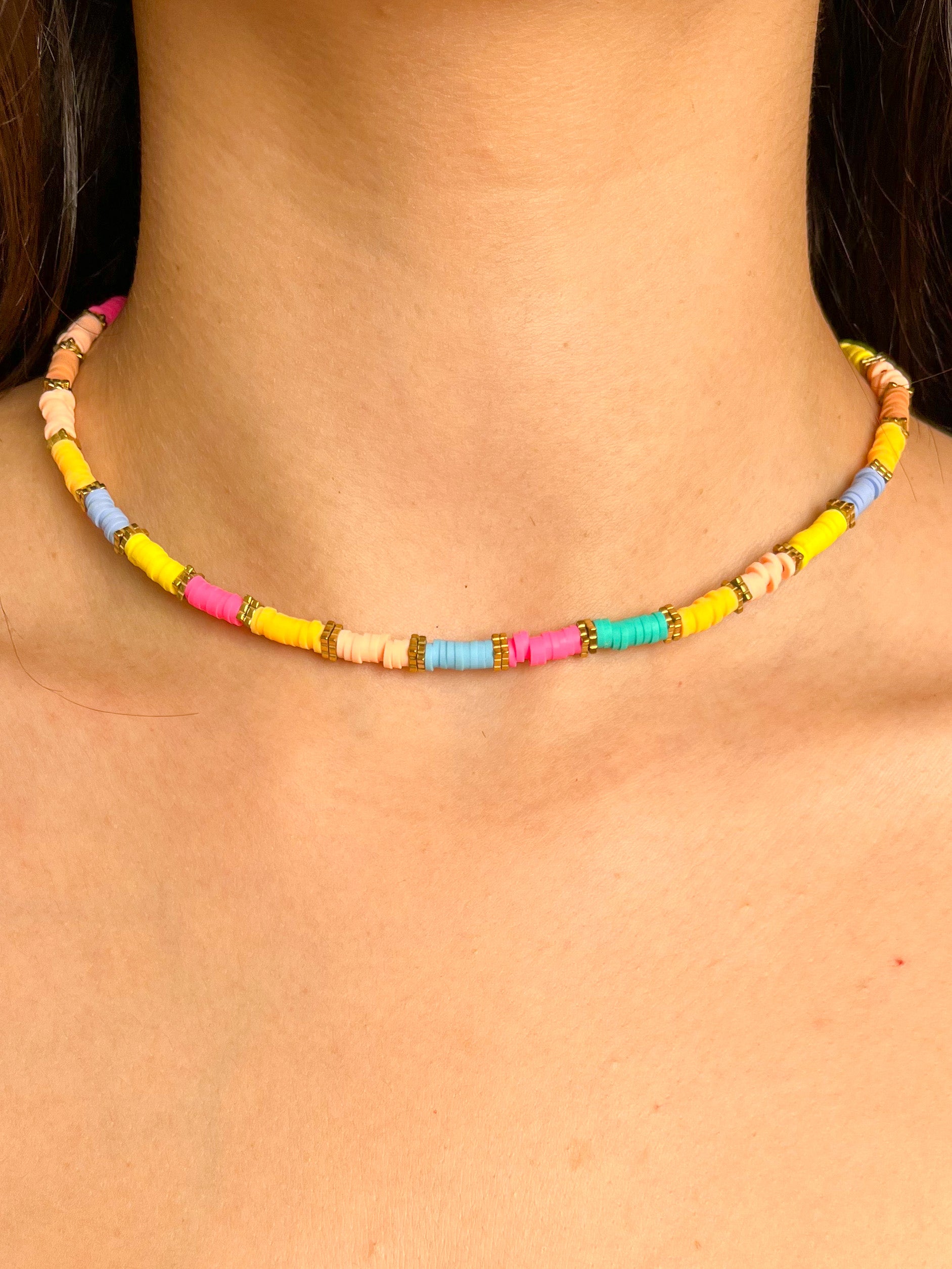 Collar arandelas tropical