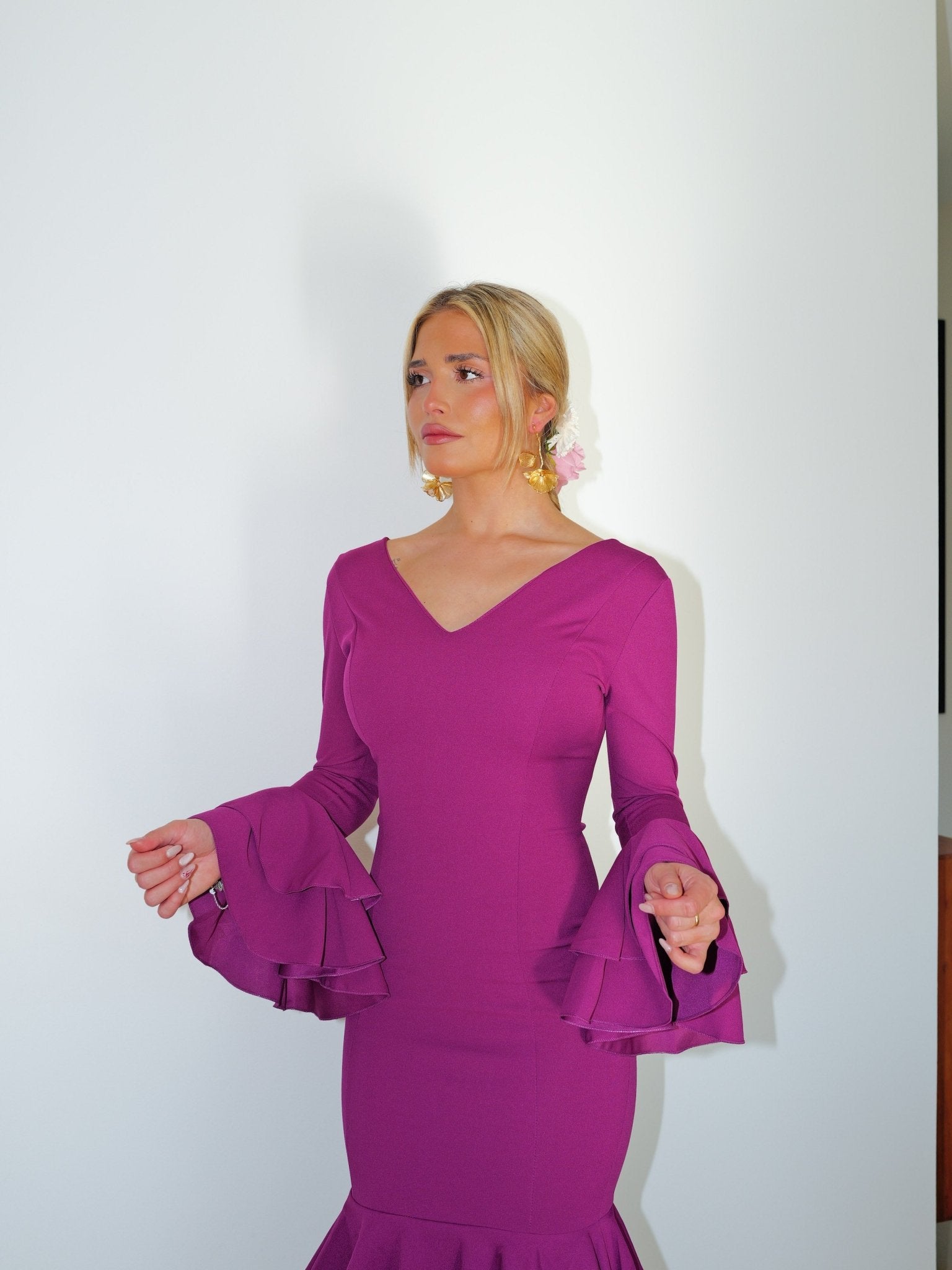 Traje flamenca volantes cereza - Sorellas The Brand Barcelona S.L