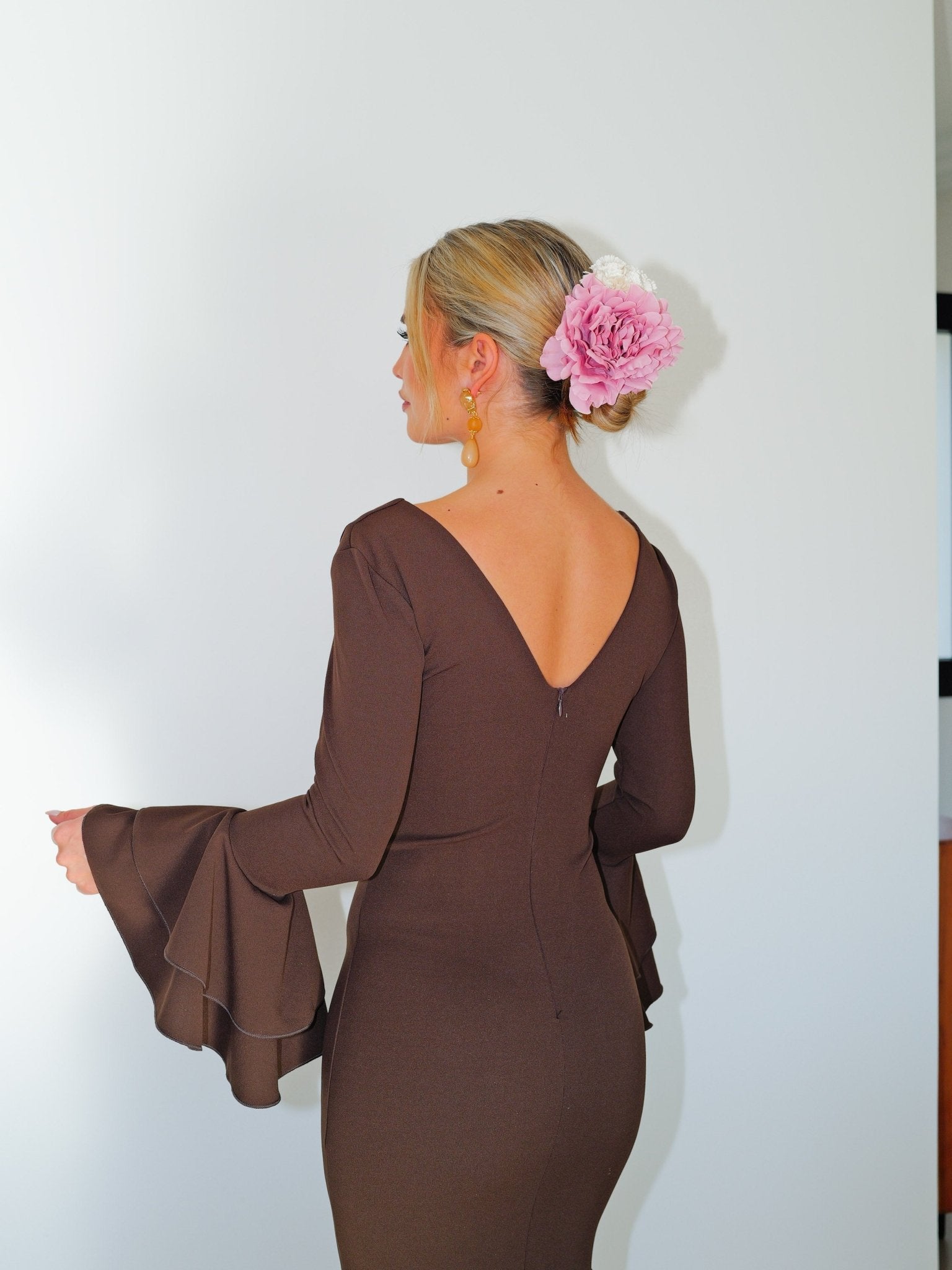 Traje flamenca volantes marrón - Sorellas The Brand Barcelona S.L