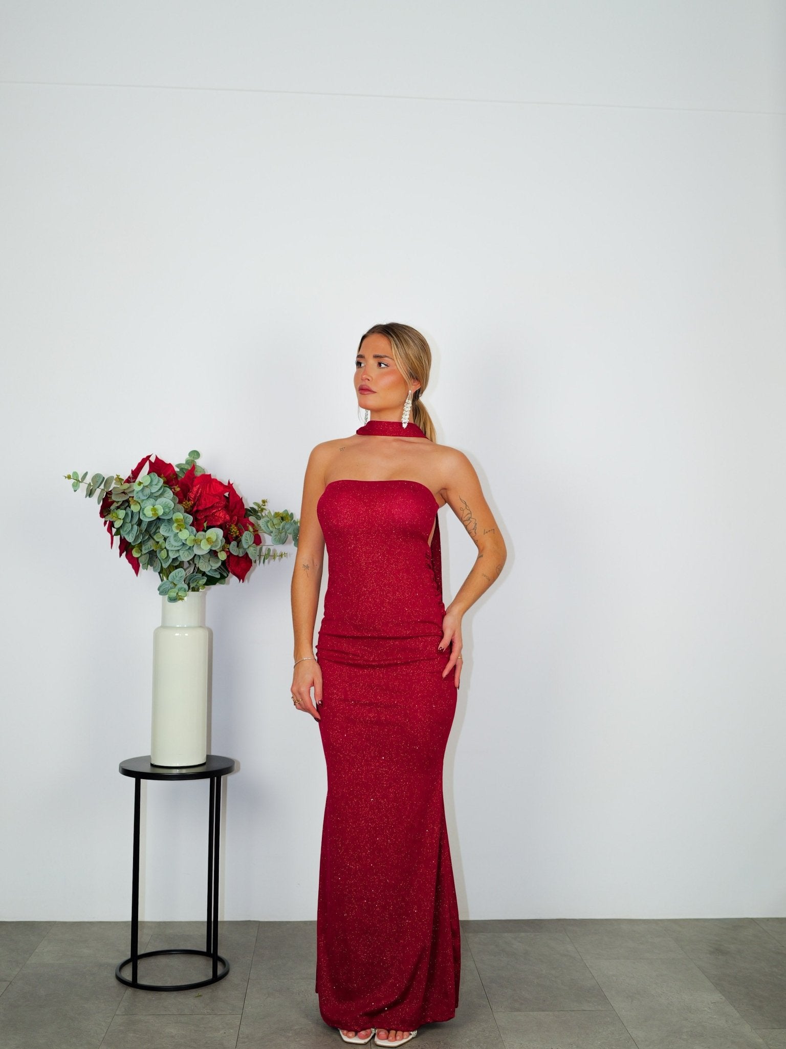 Vestido palabra espalda lurex rojo - Sorellas The Brand Barcelona S.L