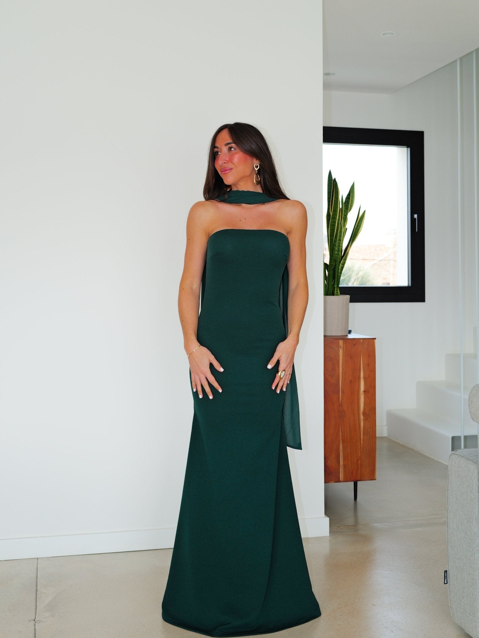 Vestido sirena choker tulle botella - Sorellas The Brand Barcelona S.L