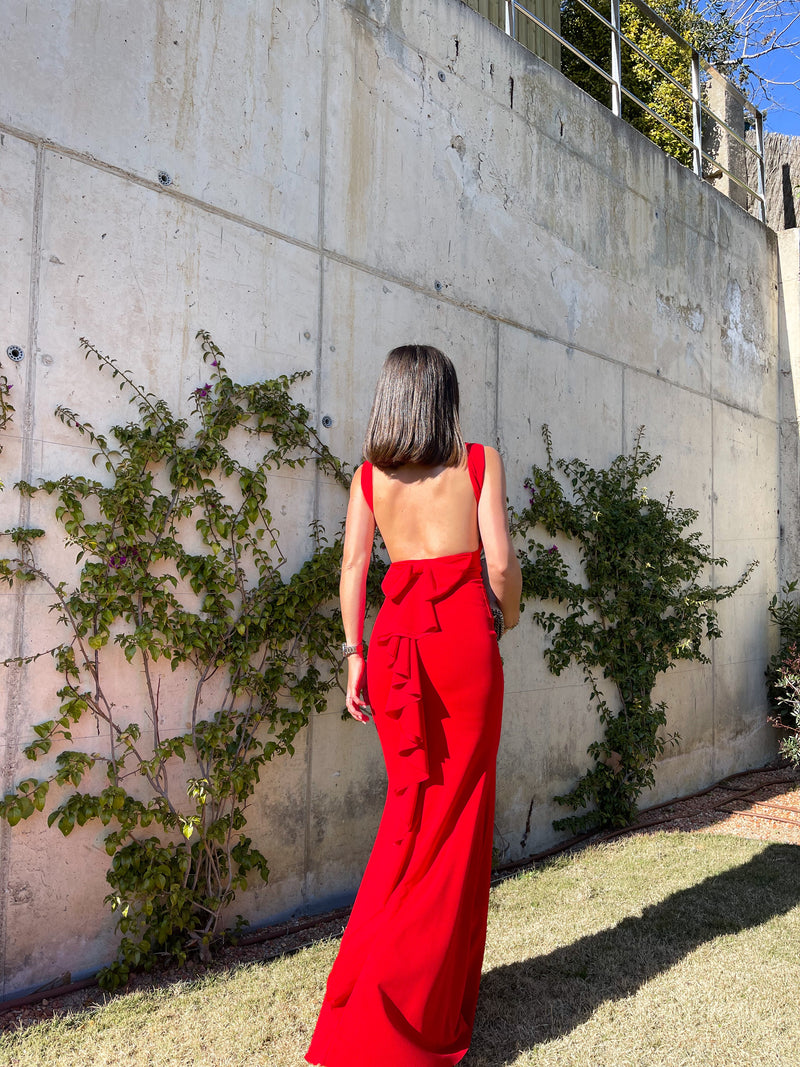 Vestido largo rojo – Sorellas Brand S.L
