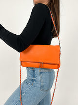 Bolso vegano cadenas naranja