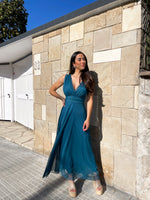 Vestido tulle pico pursia