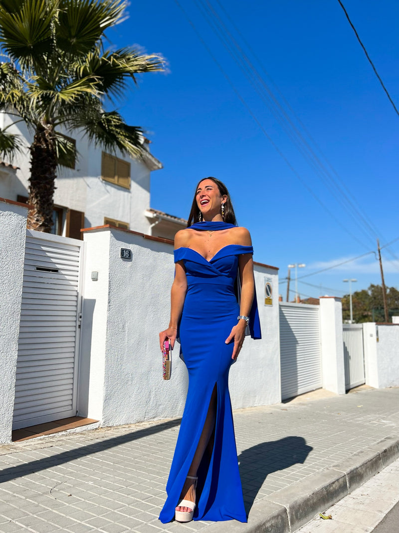 Nehla Cami Top de gasa azul grafito