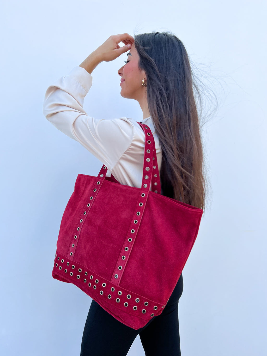 Bolso piel cadenas rojo – Sorellas The Brand Barcelona S.L