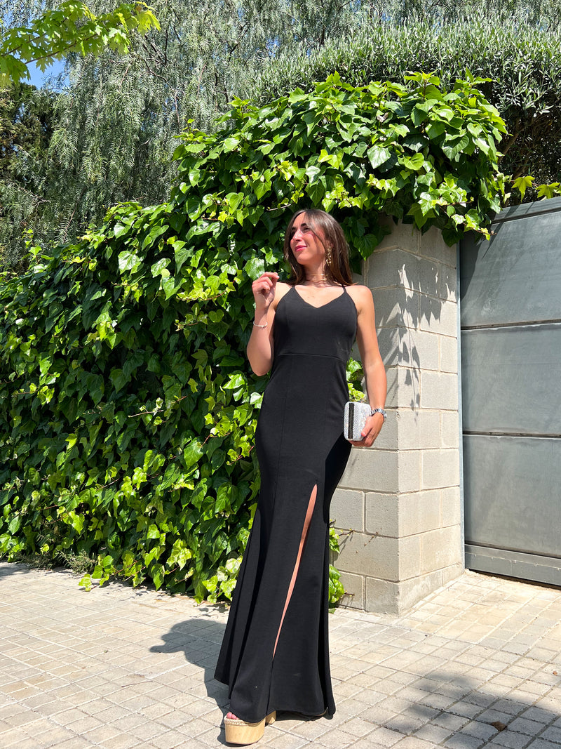 Vestido largo cola negro – The Brand Barcelona S.L