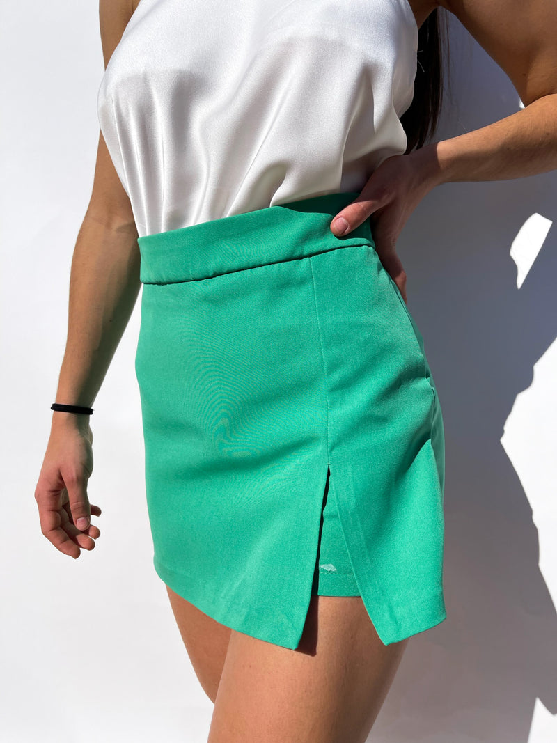 Falda pantalón verde